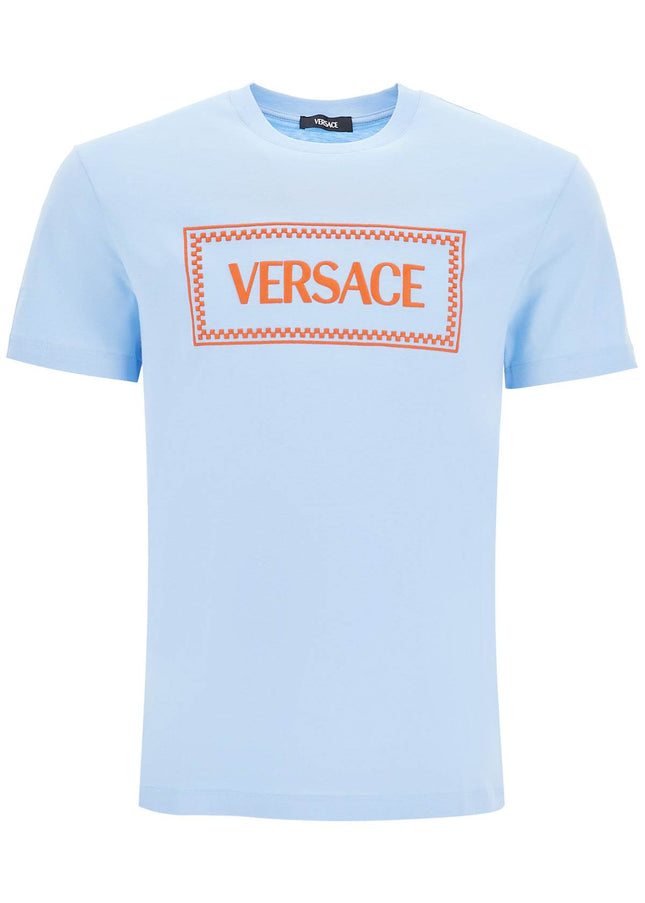 Versace embroidered logo t-shirt