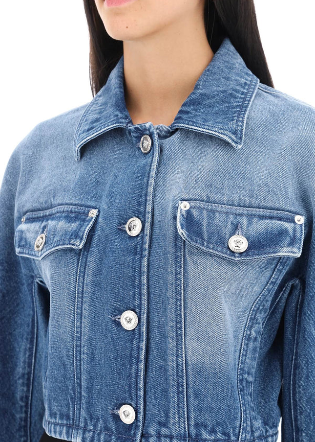 Versace cropped denim jacket