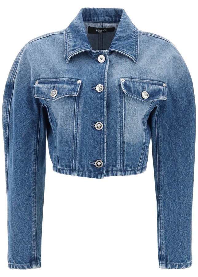 Versace cropped denim jacket