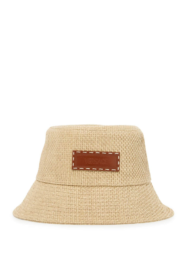 Versace raffia bucket hat for