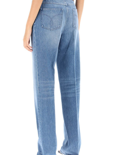 Versace boyfriend jeans with tailored crease