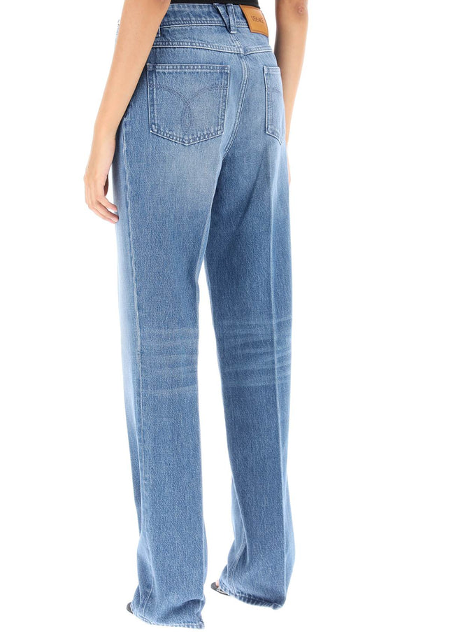 Versace boyfriend jeans with tailored crease