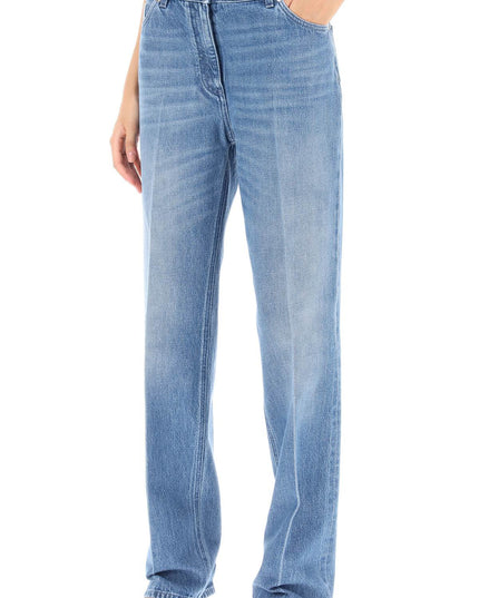 Versace boyfriend jeans with tailored crease