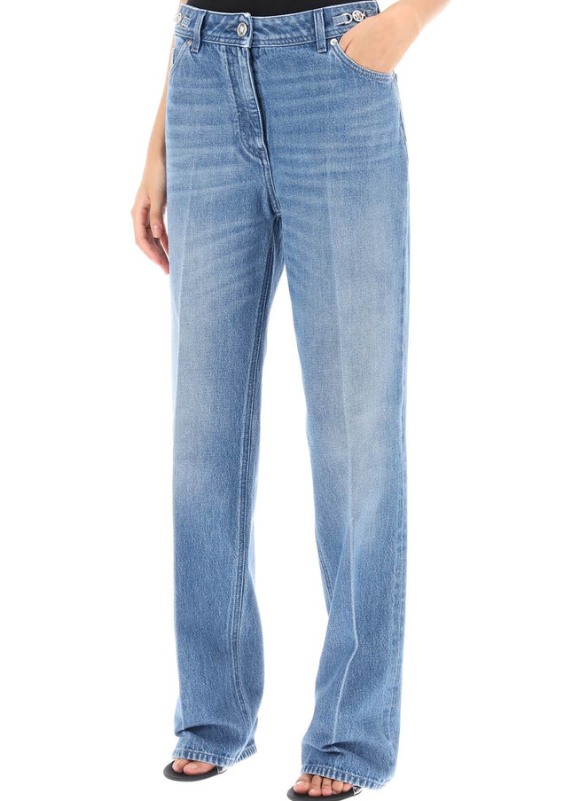 Versace boyfriend jeans with tailored crease