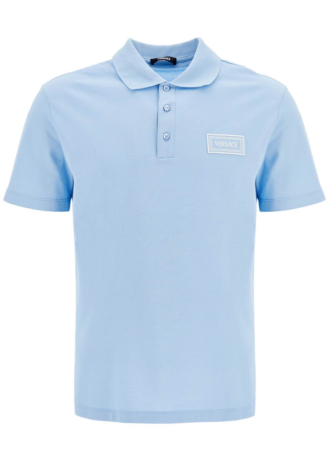 Versace short-sleeved polo shirt with logo