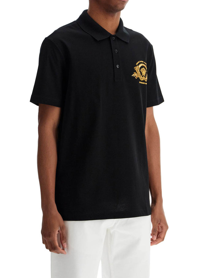 Versace short-sleeved polo shirt with