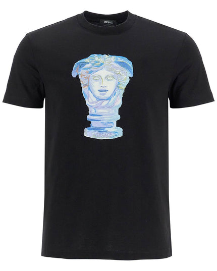 Versace 'medusa gallery embroidered t-shirt