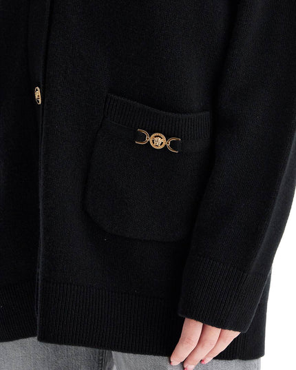 Versace boxy wool and cashmere cardigan