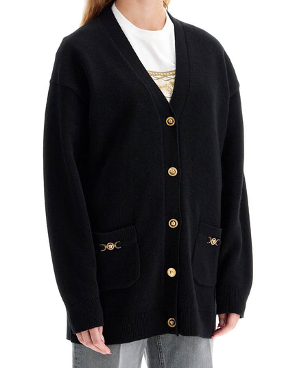 Versace boxy wool and cashmere cardigan