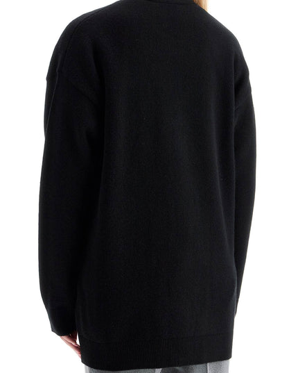 Versace boxy wool and cashmere cardigan