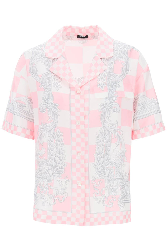 Versace printed silk bowling shirt in eight Pink-shirt-Versace-40-Urbanheer