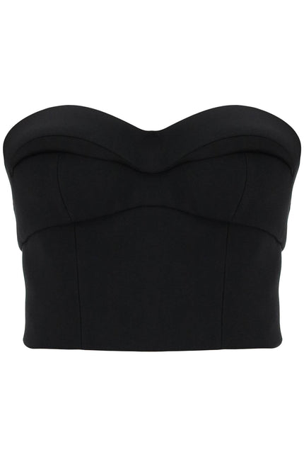 Versace padded cup bustier top with