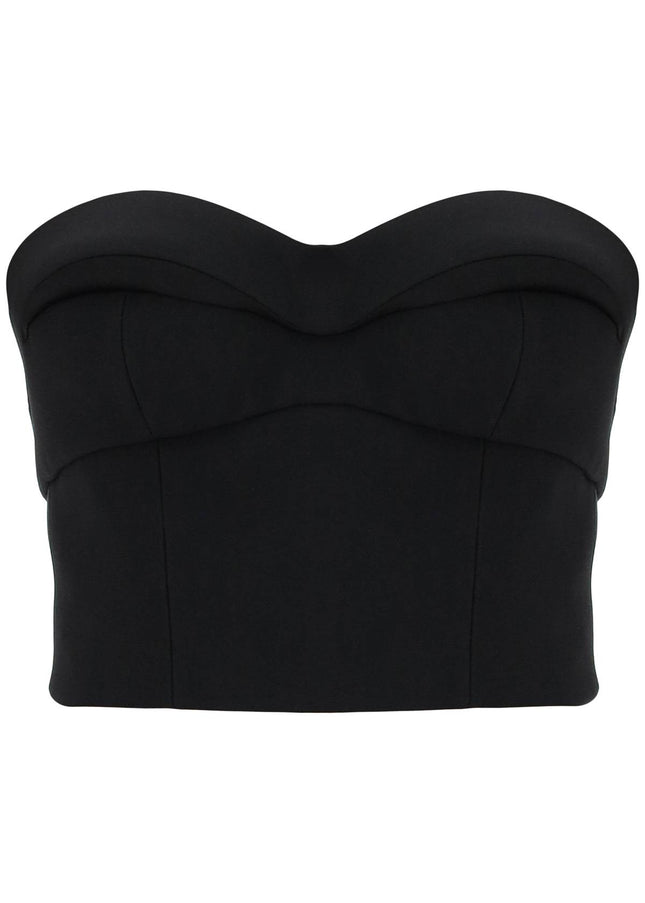 Versace padded cup bustier top with