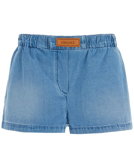 Versace lightweight denim shorts for men