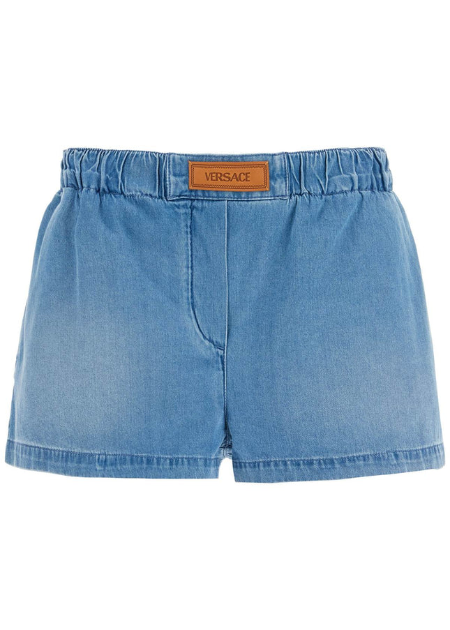 Versace lightweight denim shorts for men