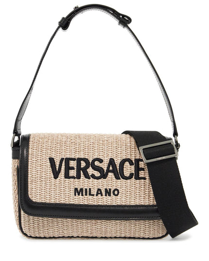 versace milano raffia bag