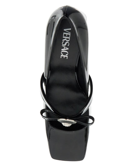 Versace "gianni ribbon patent leather dé