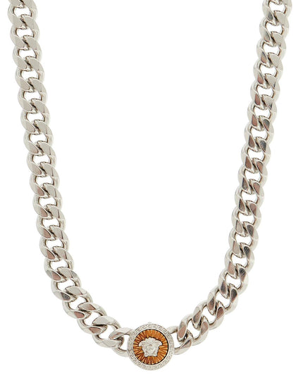 Versace medusa chain necklace with pendant