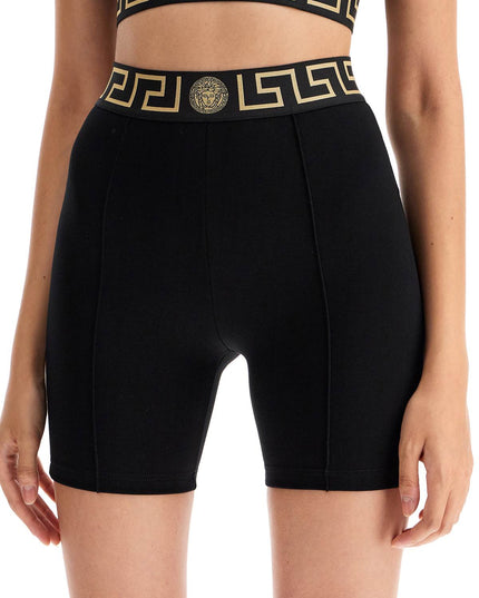 Versace "sporty shorts with greek band