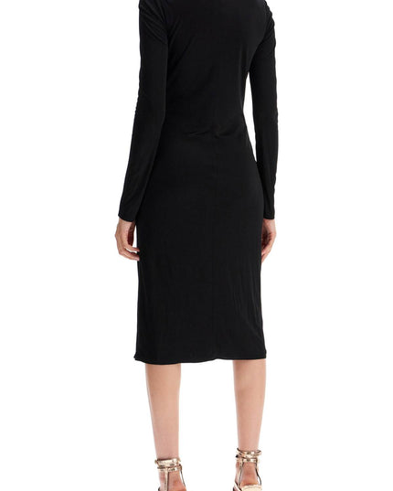 Versace draped jersey dress with