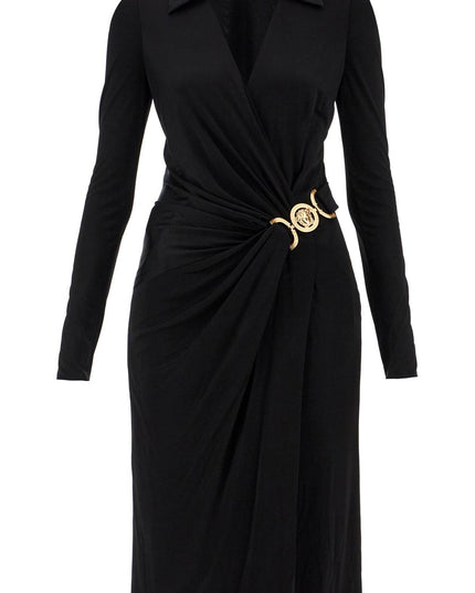 Versace draped jersey dress with