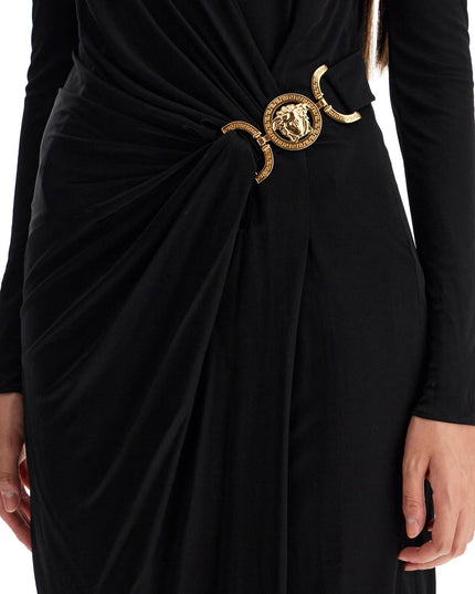 Versace draped jersey dress with