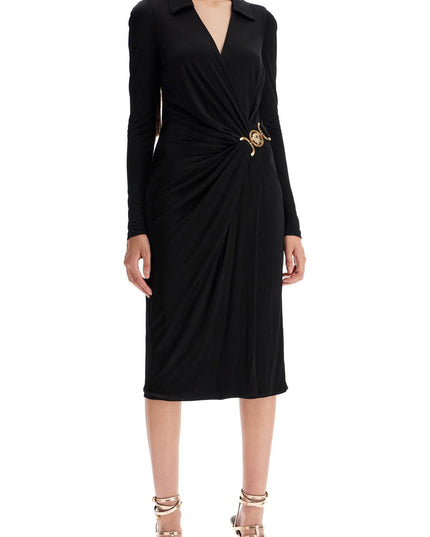 Versace draped jersey dress with