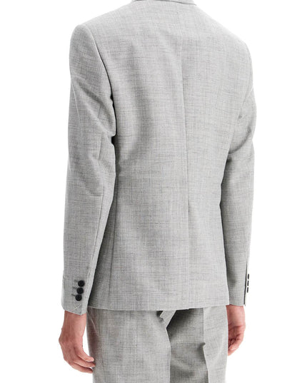 Versace double-breasted wool blend blazer