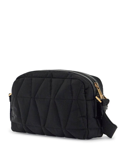 Versace quilted nylon camera bag with