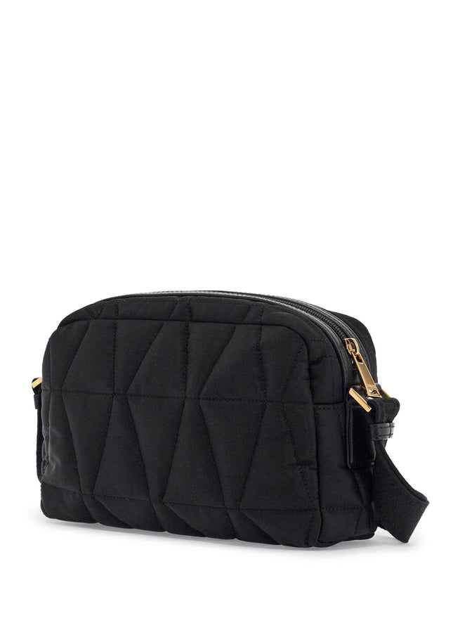 Versace quilted nylon camera bag with