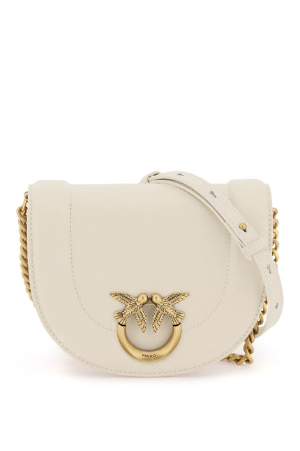 Pinko mini love bag click round leather shoulder bag White-Bag-Pinko-os-Urbanheer