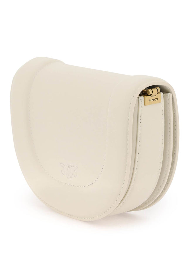 Pinko mini love bag click round leather shoulder bag White-Bag-Pinko-os-Urbanheer