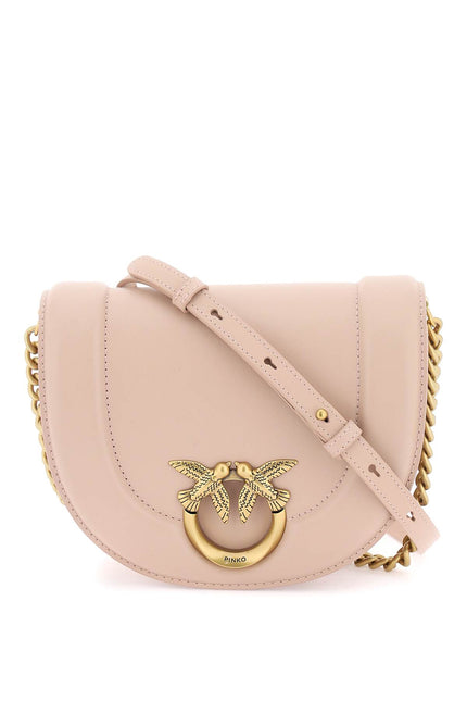 Pinko mini love bag click round leather shoulder bag Pink-Bag-Pinko-os-Urbanheer