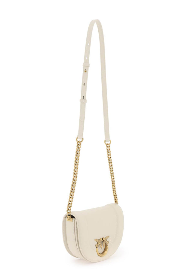 Pinko mini love bag click round leather shoulder bag White-Bag-Pinko-os-Urbanheer