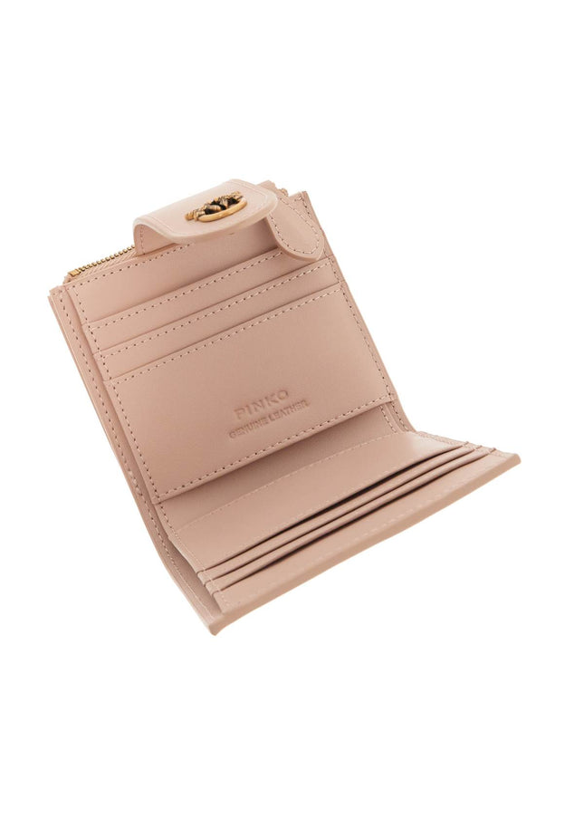 Pinko compact leather wallet