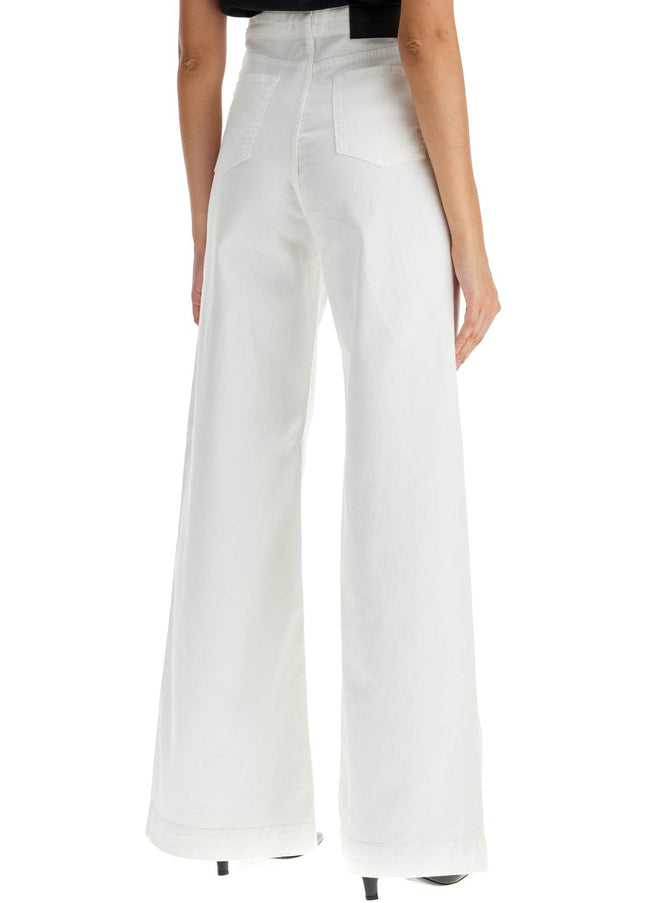 Pinko wide leg twill trousers in italian