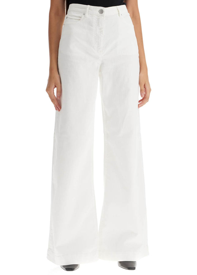 Pinko wide leg twill trousers in italian