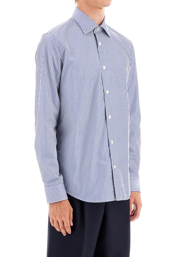 VINCENZO DI RUggIERO slim fit twill shirt for men