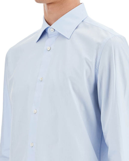 VINCENZO DI RUggIERO slim fit twill shirt for men