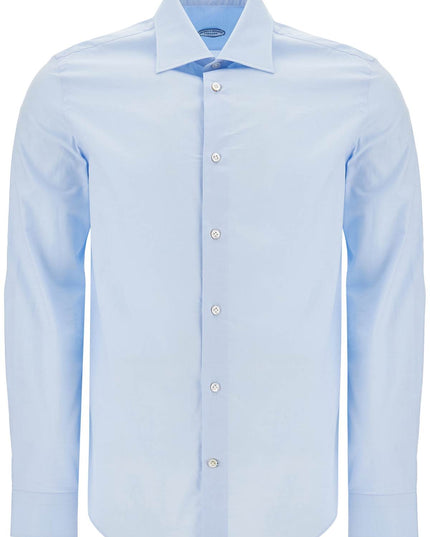 VINCENZO DI RUggIERO slim fit twill shirt for men