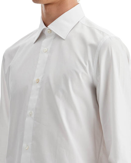 VINCENZO DI RUggIERO slim fit twill shirt for men