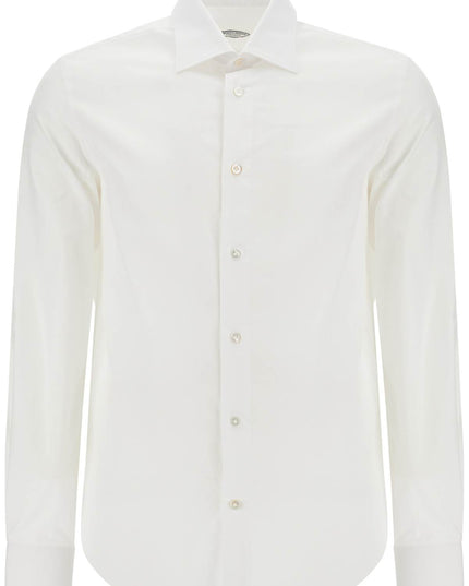 VINCENZO DI RUggIERO slim fit twill shirt for men