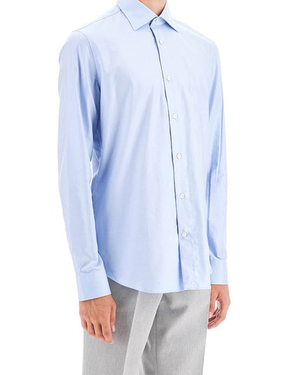 VINCENZO DI RUggIERO slim fit twill shirt for men