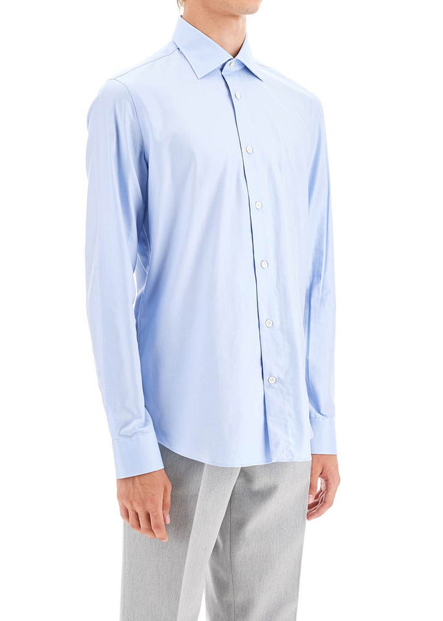 VINCENZO DI RUggIERO slim fit twill shirt for men