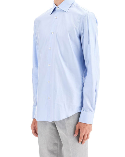 VINCENZO DI RUggIERO slim fit twill shirt for men