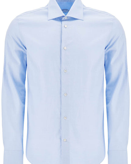 VINCENZO DI RUggIERO slim fit twill shirt for men