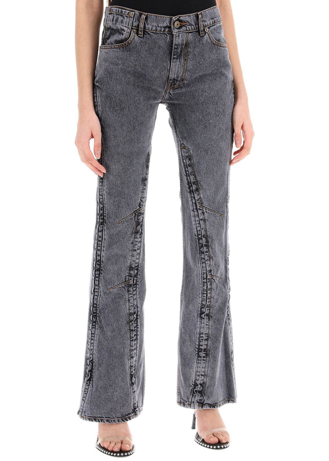 Y Project hook-and-eye flared jeans