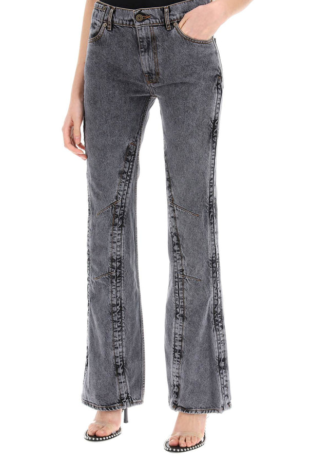 Y Project hook-and-eye flared jeans