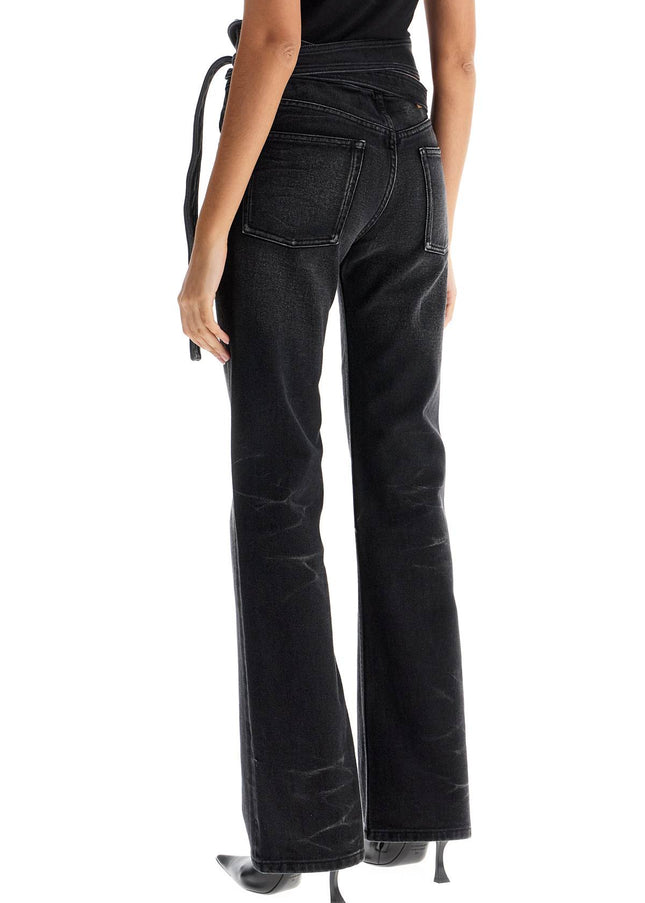 Y Project bootcut jeans with criss-cross