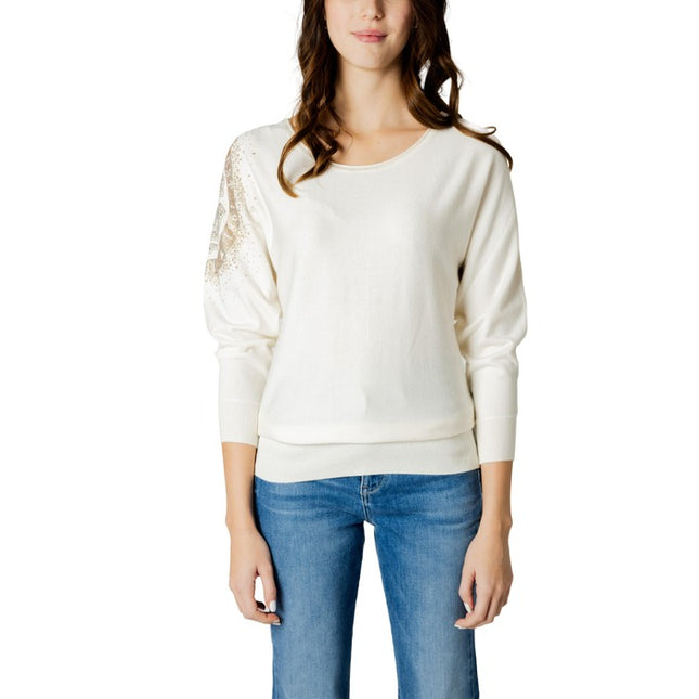 Guess Women Knitwear-Clothing Knitwear-Guess-white-XS-Urbanheer